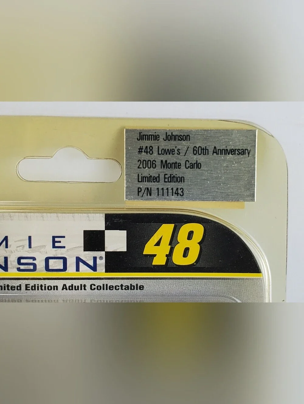 Motorsports Authentic Jimmie Johnson #48 Lowes Limited Ed. 2006 Monte Carlo 1:64